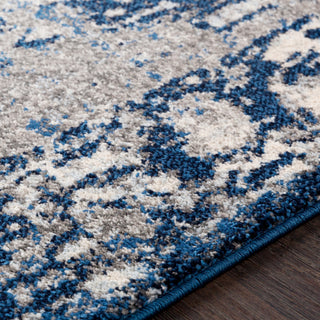 Surya Chelsea CSA-2300 Navy Dark Blue Pale Medium Gray Charcoal White Area Rug Texture Image