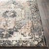 Surya Chelsea CSA-2304 Charcoal Dark Brown Camel Medium Gray White Area Rug Detail Image