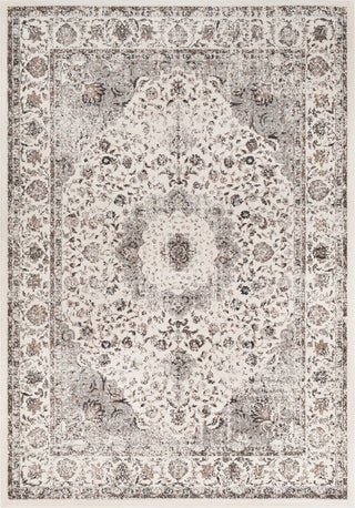 Surya Chelsea CSA-2305 Charcoal Medium Gray Dark Brown Camel White Area Rug main image