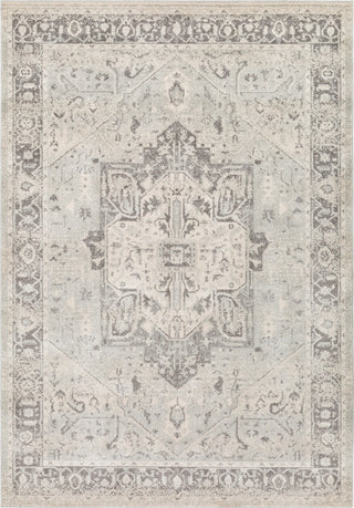 Surya Chelsea CSA-2324 Medium Gray Charcoal White Area Rug Mirror main image