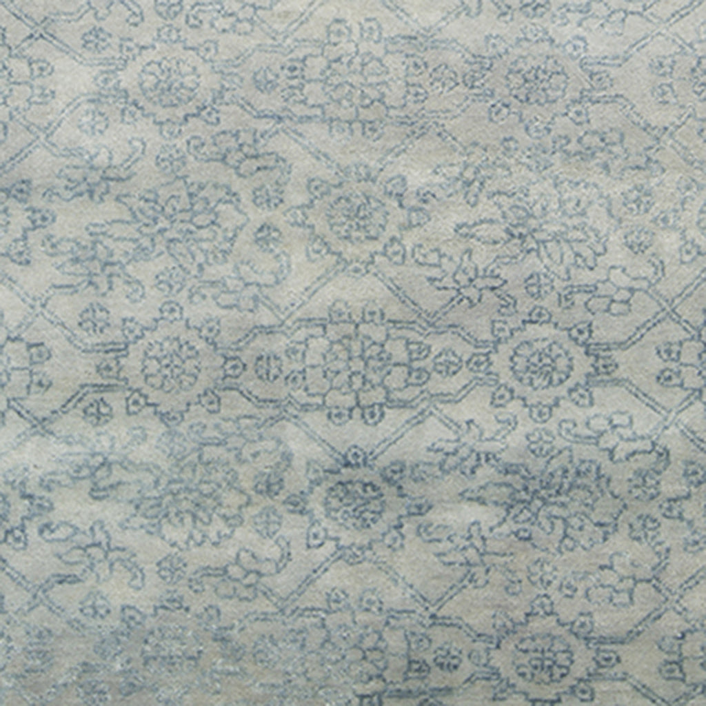 Surya Cheshire CSH-6011 Teal Hand Knotted Area Rug Sample Swatch