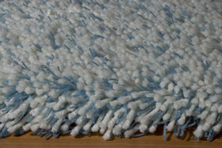 Momeni Comfort Shag CS-11 Aqua Blue Area Rug Corner Shot