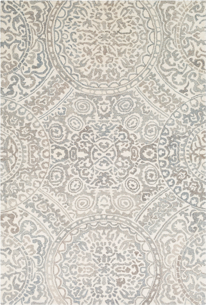 Surya Cassini CSI-1004 Camel Cream Taupe Charcoal Area Rug main image