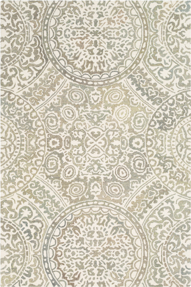 Surya Cassini CSI-1005 Taupe Cream Moss Sage Area Rug main image