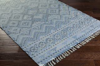 Surya Chaska CSK-1301 Bright Blue Area Rug Corner Shot