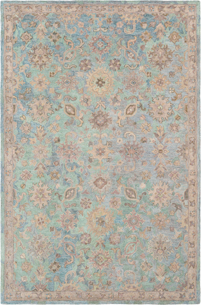 Surya Classic Nouveau CSN-1001 Grass Green Khaki Camel Dark Brown Bright Yellow Navy Teal Garnet Eggplant Area Rug main image