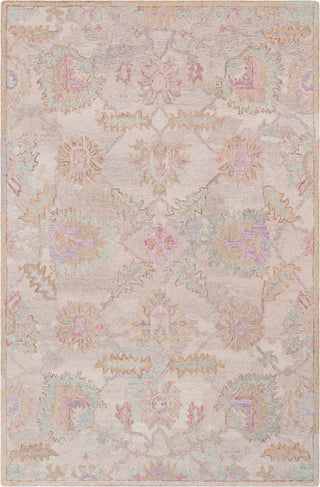 Surya Classic Nouveau CSN-1009 Khaki Taupe Sea Foam Teal Camel Lilac Bright Purple Pink Area Rug main image