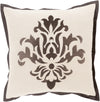 Surya Cosette Sparkling Damask CT-003 Pillow 20 X 20 X 5 Poly filled
