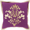 Surya Cosette Sparkling Damask CT-004 Pillow 18 X 18 X 4 Poly filled