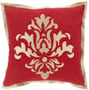 Surya Cosette Sparkling Damask CT-005 Pillow 18 X 18 X 4 Down filled