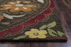 Rizzy Country CT0914 multi Area Rug Edge Shot Feature