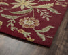Rizzy Country CT1585 Red Area Rug Corner Shot