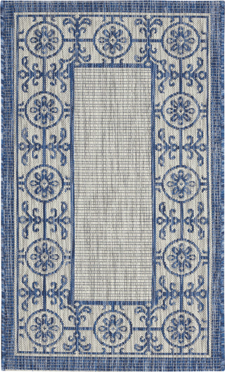 Nourison Country Side CTR03 Ivory Blue Area Rug