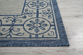 Nourison Country Side CTR03 Ivory Blue Area Rug