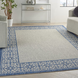 Nourison Country Side CTR03 Ivory Blue Area Rug