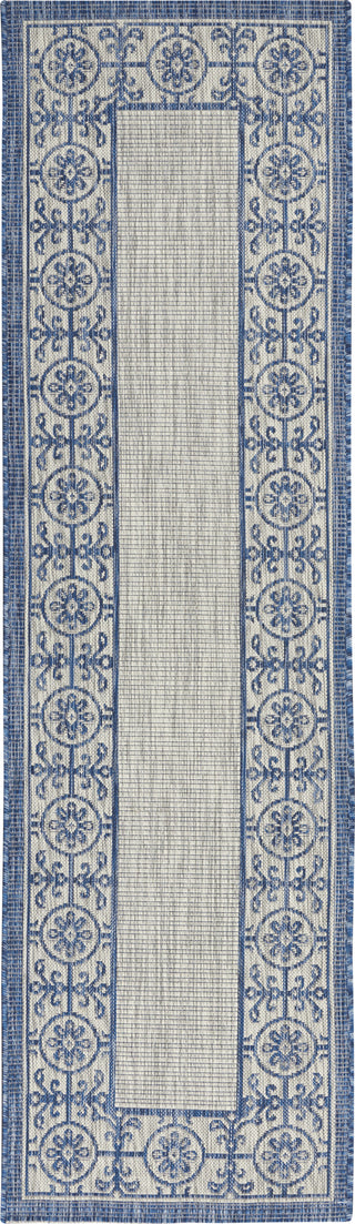 Nourison Country Side CTR03 Ivory Blue Area Rug