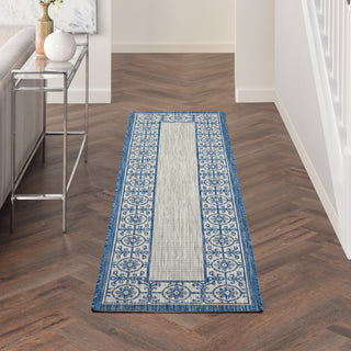 Nourison Country Side CTR03 Ivory Blue Area Rug