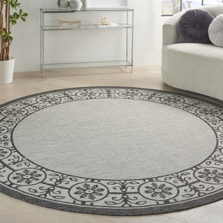 Nourison Country Side CTR03 Ivory/Charcoal Area Rug