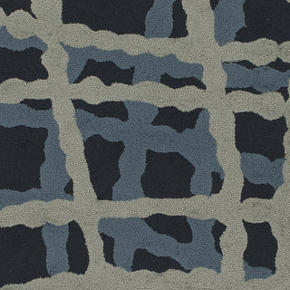 Surya Courtyard CTY-4008 Navy Hand Hooked Area Rug by Candice Olson Sample Swatch