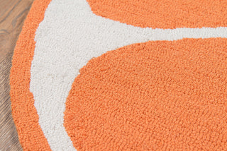 Momeni Cucina CNA-1 Orange Area Rug by Novogratz Corner Image