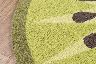 Momeni Cucina CNA-2 Green Area Rug by Novogratz Corner Image