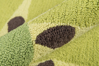 Momeni Cucina CNA-2 Green Area Rug by Novogratz Close up