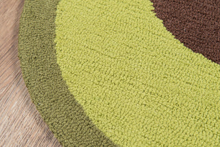 Momeni Cucina CNA-5 Green Area Rug by Novogratz Corner Image