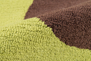 Momeni Cucina CNA-5 Green Area Rug by Novogratz Close up