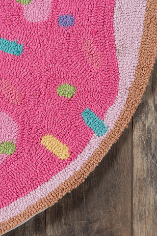 Momeni Cucina CNA-7 Pink Area Rug by Novogratz Corner Image