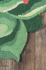 Momeni Cucina CNA11 Green Area Rug by Novogratz Corner Image