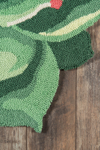 Momeni Cucina CNA11 Green Area Rug by Novogratz Corner Image