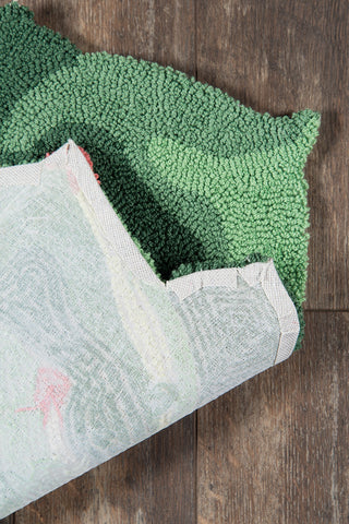 Momeni Cucina CNA11 Green Area Rug by Novogratz Close up