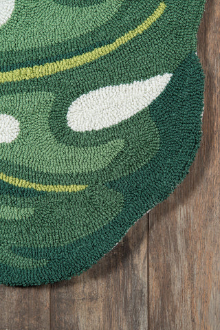 Momeni Cucina CNA14 Green Area Rug by Novogratz Corner Image