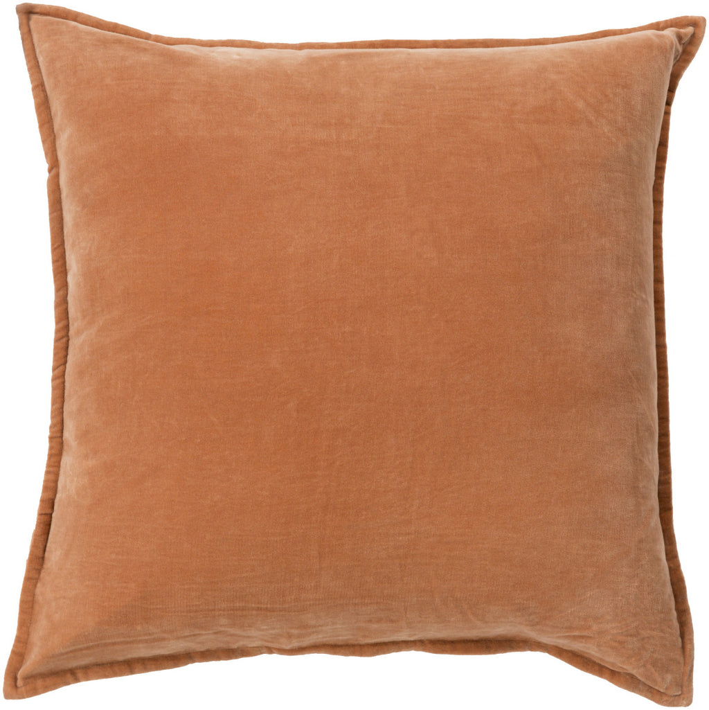 Surya Cotton Velvet Smooth CV-002 Pillow 18 X 18 X 4 Poly filled