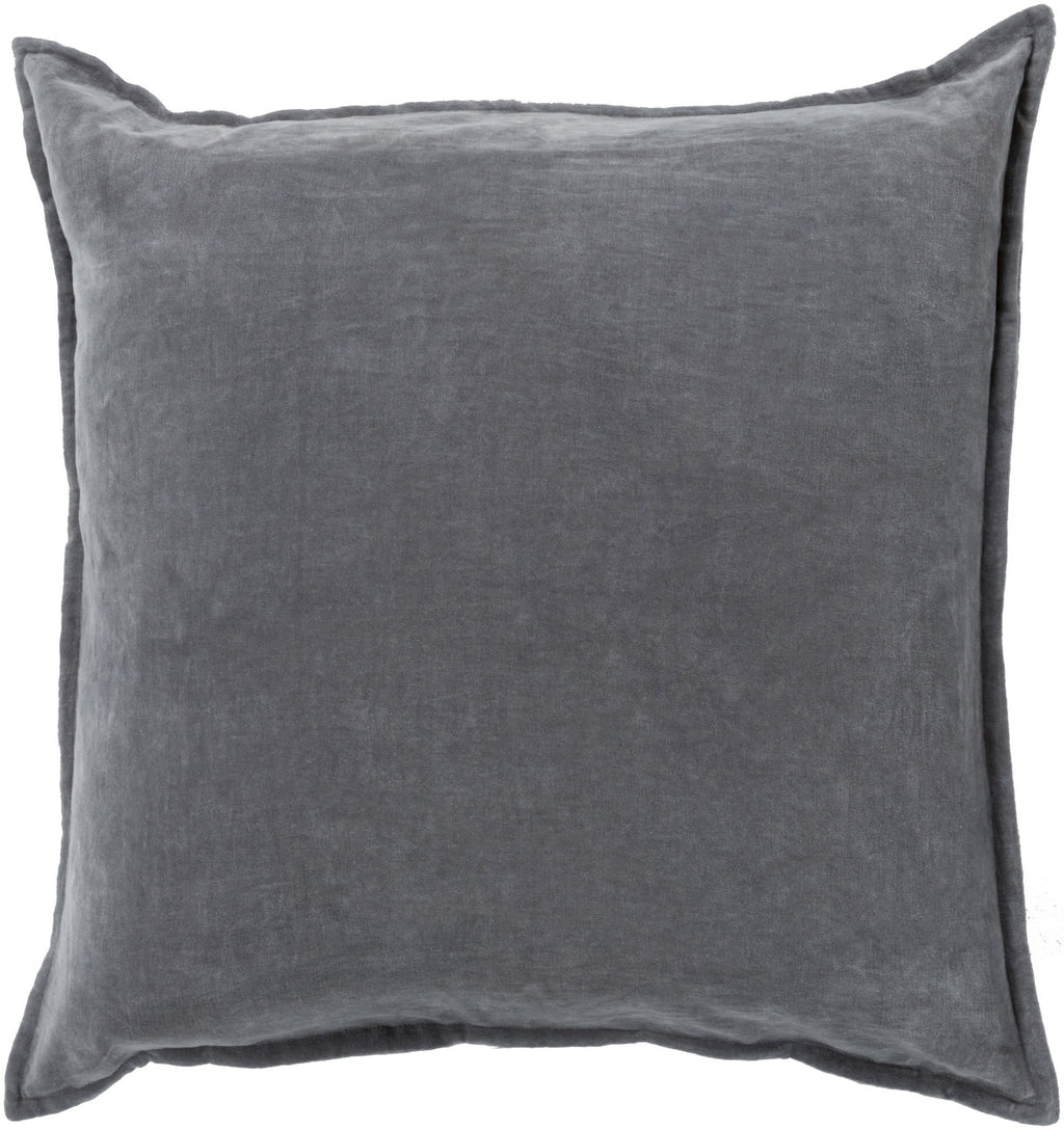 Surya Cotton Velvet Smooth CV-003 Pillow 18 X 18 X 4 Poly filled