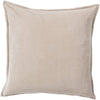 Surya Cotton Velvet Smooth CV-005 Pillow 20 X 20 X 5 Poly filled