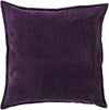 Surya Cotton Velvet Smooth CV-006 Pillow 18 X 18 X 4 Poly filled