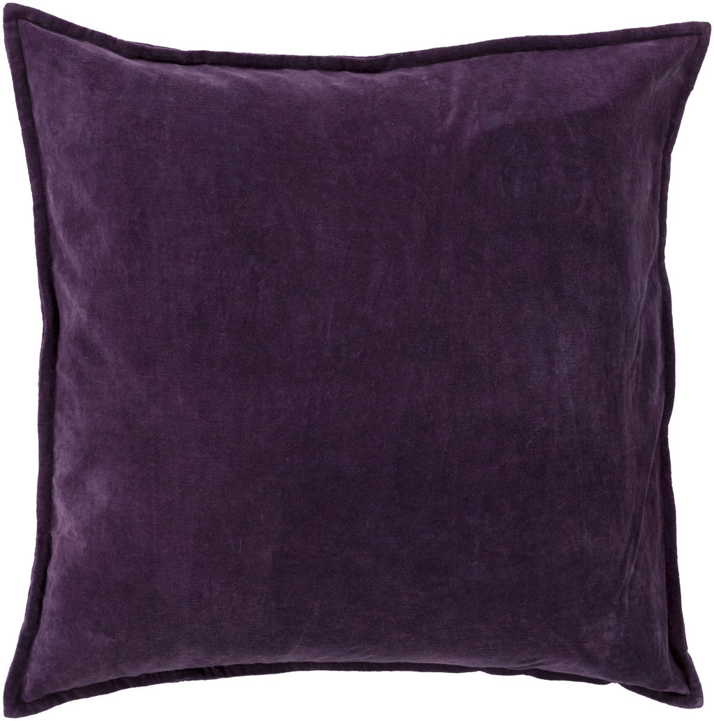 Surya Cotton Velvet Smooth CV-006 Pillow 18 X 18 X 4 Poly filled