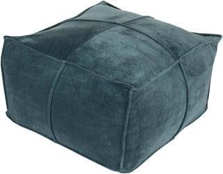 Surya Cotton Velvet CVPF-004 Green Pouf