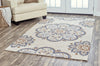 Rizzy Arden Loft-Crown Way CW9396 Light Gray Area Rug  Feature