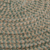 Colonial Mills Softex Check CX16 Myrtle Green Area Rug Closeup Image