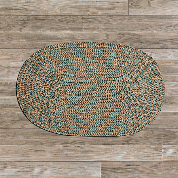 Colonial Mills Softex Check CX16 Myrtle Green Area Rug main image