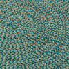 Colonial Mills Softex Check CX35 Teal Area Rug Closeup Image