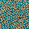 Colonial Mills Softex Check CX35 Teal Area Rug Detail Image