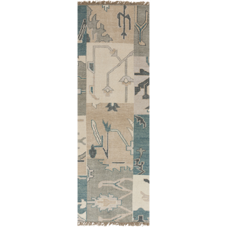 Surya Cypress CYP-1006 Teal Area Rug 2'6'' x 8' Runner