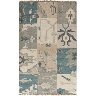 Surya Cypress CYP-1006 Teal Area Rug 5' x 8'