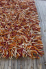 Chandra Cyrah CYR-10801 Red/Orange/Ivory Area Rug Corner Shot