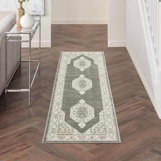 Nourison Cyrus CYR01 Ivory/Grey Area Rug