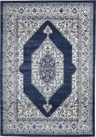 Nourison Cyrus CYR01 Ivory/Navy Area Rug