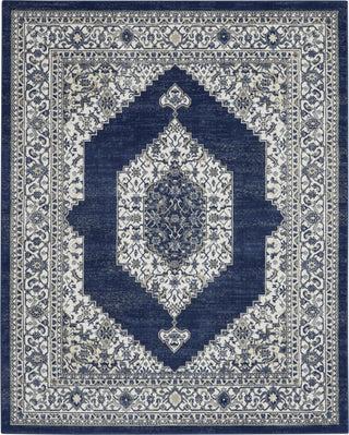 Nourison Cyrus CYR01 Ivory/Navy Area Rug